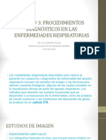 Tema # 3: Procedimientos Diagnósticos en Las Enfermedades Respiratorias