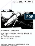 Cornelius Castoriadis La Sociedad Burocratica Vol. 2 La Revolución Contra La Burocracia