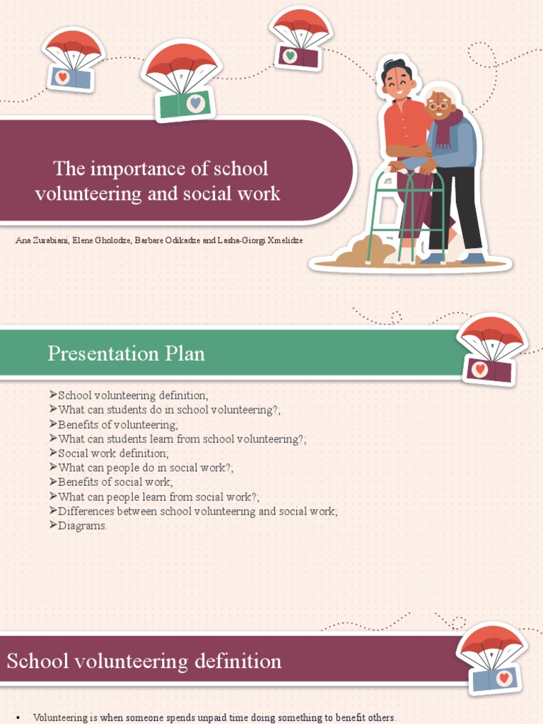 The Importance of School Volunteering and Social Work | PDF | Social ...
