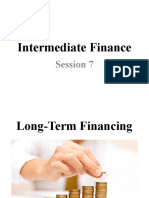 Intermediate Finance: Session 7