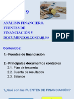 Unidad 9: Análisis Financiero. Fuentes de Financiación Y Documentos