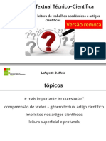 Produção Textual Técnico-Científica