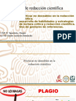 Prácticas no deseables y habilidades en redacción científica