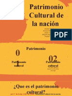 Patrimonio Cultural de La Nación: Andres Oniel Antony Mendoza Julian Jurado Miguel Angel Perez Hayder Silva
