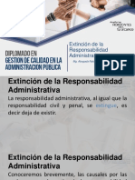 Extinción responsabilidad administrativa funcionarios públicos