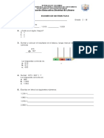 Examen de Matematicas