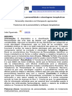 Vista Do Os Transtornos de Personalidade e Abordagens Terapêuticas