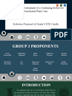 Design and Development of A Gardening Robot For Automated Plant Care