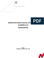 Instructivo para El Uso de La Plataforma Académica Q10 Participantes