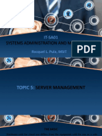 Topic 5 Server Management