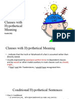 Clauses With Hypothetical Meaning