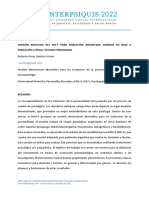 2022 - Sanchez - Versión Reducida Del PID-5 para Poblacion Argentina. Normas en Base A Población Clínica