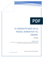 El Romanticismo en La Poesía, Narrativa Y El Drama.: Lenguaje