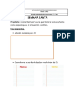 Semana Santa: Propósito: Valorar La Importancia Que Tiene La Semana Santa Fase Expresiva