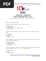 Ms Access Practice Quiz 01