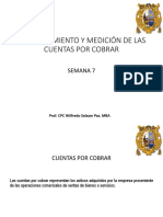 Semana 7 Reconocimiento y Medición de Las Cuentas Por Cobrar