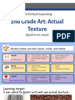 Art Virtual Learning: 2nd Grade Art: Actual Texture