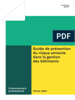 Guide de Prévention Du Risque Amiante Dans La Gestion Des Bâtiments