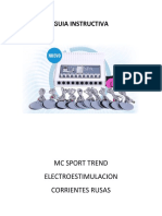 Guia Instructiva: MC Sport Trend Electroestimulacion Corrientes Rusas