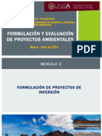 Modulo 2 - Formulación de Proyectos de Inversión Horizonte de Evaluación y Análisis Del Mercado Del Servicio