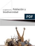 Especie, Población y Biodiversidad