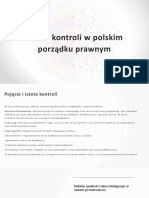 Istota Kontroli W Polskim Porządku Prawnym