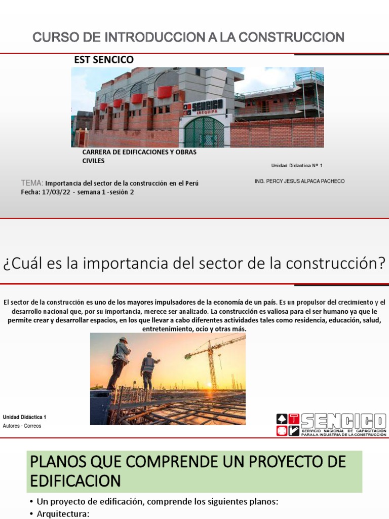 SESION 2INTRODUCCION A LA CONSTRUCCION PDF Diseño arquitectonico