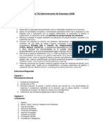 Rúbrica TIG Administración de Empresas UNAB Marzo 2023: Objetivos Generales