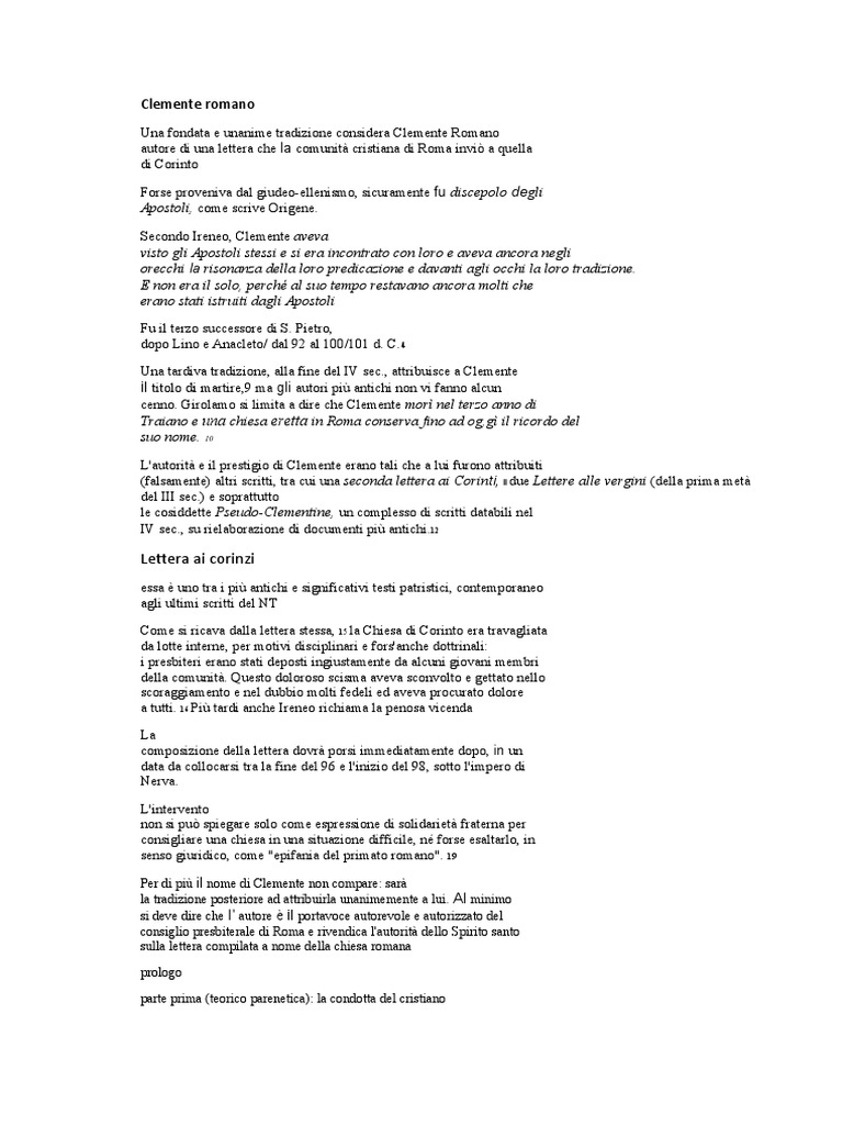 Clemente Romano | PDF