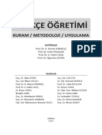 TÜRKÇE ÖĞRETİMİ (4) Bölüm Yazarlığı