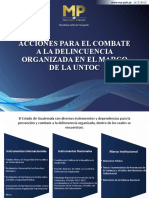 Acciones para El Combate A La Delincuencia Organizada en El Marco de La Untoc