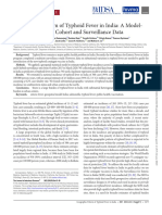 Geographic Pattern of Typhoid Fever in India: A Model-Based Estimate of Cohort and Surveillance Data