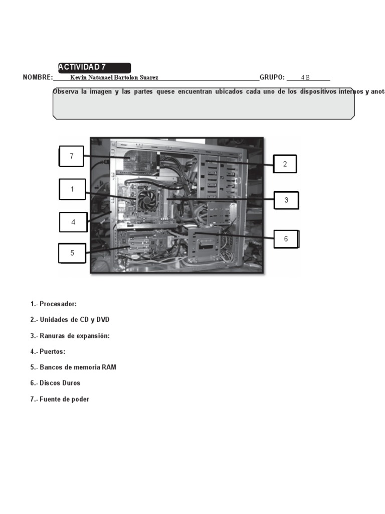 Act Partes Internas y Puertos PC | PDF | USB | Protocolos de capa física