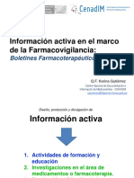 Información Activa en El Marco de La Farmacovigilancia:: Boletines Farmacoterapéuticos