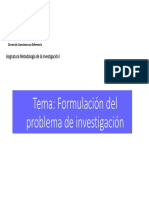 Clase 6 Formulación Problema