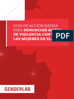 Español - Guía de Acción Rápida para Denunciar Actos de Violencia Contra Las Mujeres en El Perú