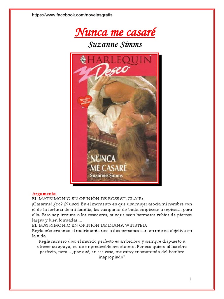 Suzanne Simms - Nunca Me Casaré | PDF | Ficciones de misterio ...
