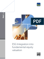 ++++ESG Integration Into Fundamental Equity Valuation