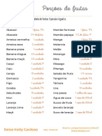 Porções de Frutas