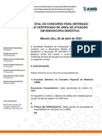 Edital Certificado de Area de Atuacao 2023