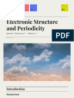Electronic Structure and Periodicity: MG Ra Es Ti H