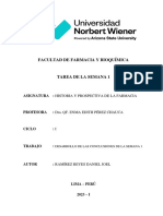 Tarea Semana 1 - HISTORIA Y PROSPECTIVA DE LA FARMACIA