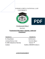Dr. Ram Manohar Lohiya National Law University: Professional Misconduct: Meaning, Ambit and Punishment