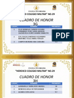 Cuadro de Honor Tercero