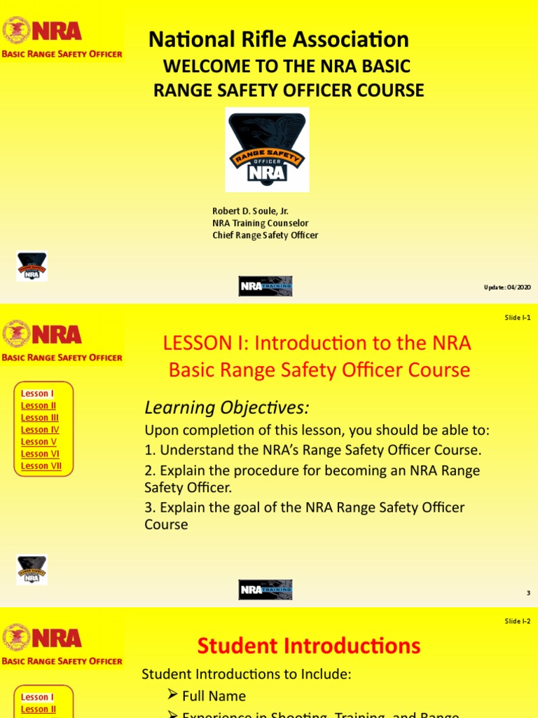 Welcome To The Nra Basic Range Safety Officer Course: National Rifle  Association | PDF | Magazine (Firearms) | Revolver, image size:768x1024