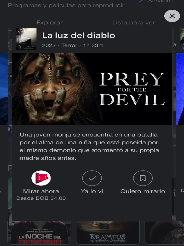 La luz del diablo dónde ver y sinopsis PDF