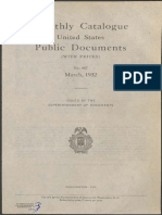 Monthly Catalogue Public Documents: United States