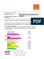 Act 8. Costos Unitarios de Materia Prima, MOD y CIF