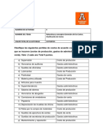 Act 4. Conceptos de Costos, Clasificacion de Costos