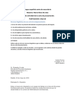 Segunda Actividad de Lengua Española de La Carta.